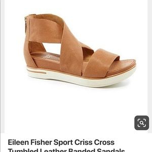 Eileen Fisher platform sports sandals size 7.